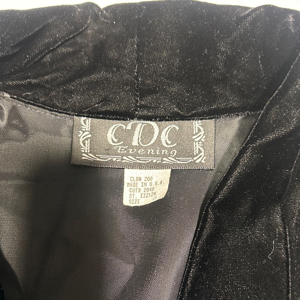CDC Evening Black Velvet Jacket